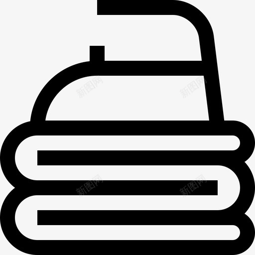 熨烫酒店服务5直线图标svg_新图网 https://ixintu.com 熨烫 直线 酒店服务5