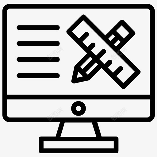 平面计算机数字艺术作品图标svg_新图网 https://ixintu.com 图形编辑器 在线学习线图标 在线绘图 平面设计 数字艺术作品 计算机