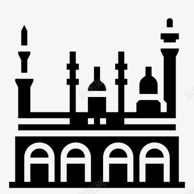 沙特阿拉伯建筑亚洲图标图标