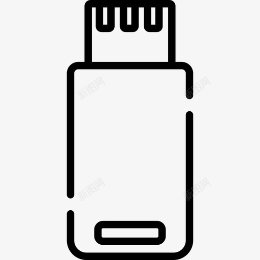 Pendrive技术16线性图标svg_新图网 https://ixintu.com Pendrive 技术16 线性