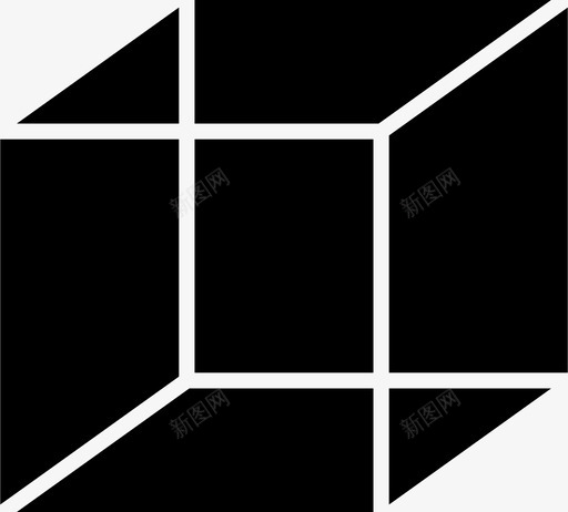 几何体长方体立方体图标svg_新图网 https://ixintu.com 几何体 几何体四边形立方体形状 四边形 形状 立方体 长方体