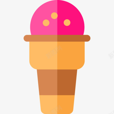 冰淇淋生日11平淡图标图标