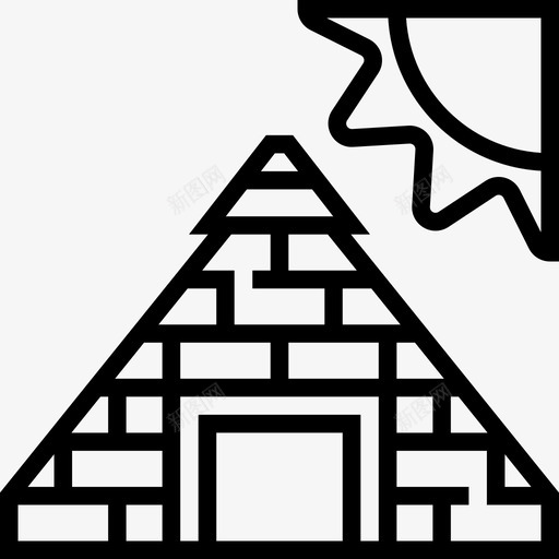 金字塔埃及符号2直线图标svg_新图网 https://ixintu.com 埃及符号2 直线 金字塔