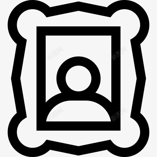 肖像艺术工作室4线性图标svg_新图网 https://ixintu.com 线性 肖像 艺术工作室4