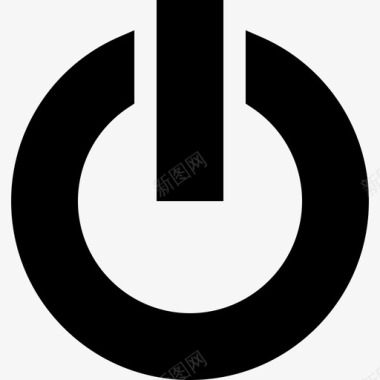 电源按钮ui19填充图标图标