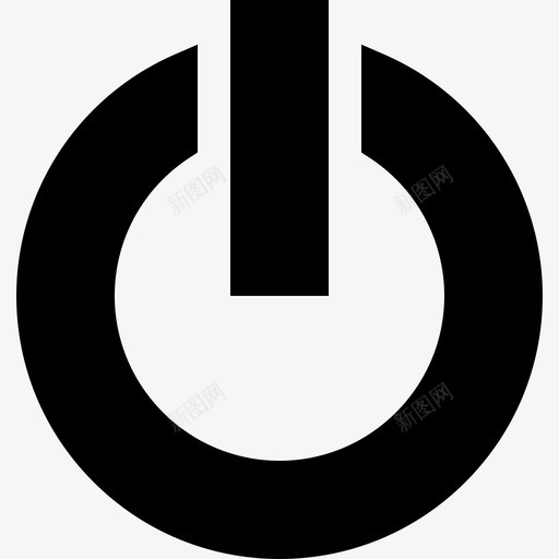 电源按钮ui19填充图标svg_新图网 https://ixintu.com ui19 填充 电源按钮