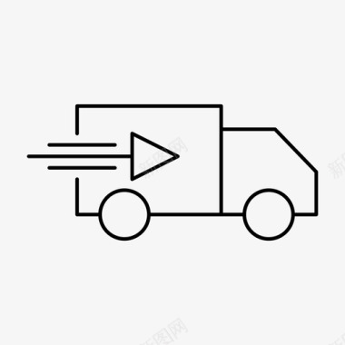 送货车发货运输图标图标