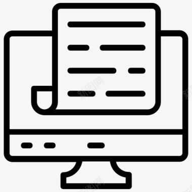 在线文档计算机文档内容放置图标图标