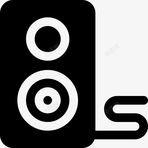 扬声器嘻哈5填充图标svg_新图网 https://ixintu.com 嘻哈5 填充 扬声器