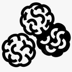 巧克力蘑菇松露巧克力松露花生图标高清图片