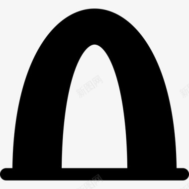 大门拱门美国2填充图标图标