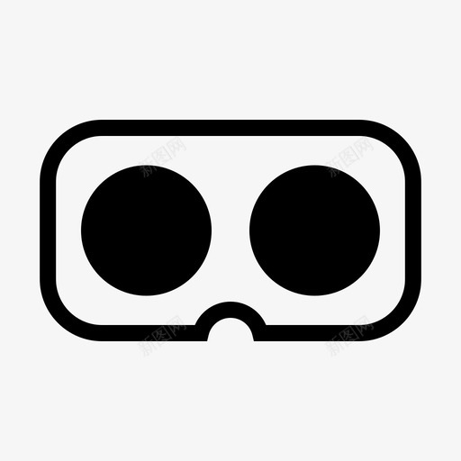 vr眼镜虚拟虚拟现实眼镜图标svg_新图网 https://ixintu.com vr眼镜 虚拟 虚拟现实眼镜