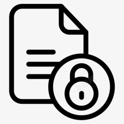 锁页文件锁页图标高清图片