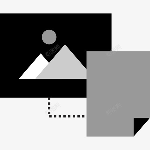 照片数据组织2平面图图标svg_新图网 https://ixintu.com 平面图 数据组织2 照片