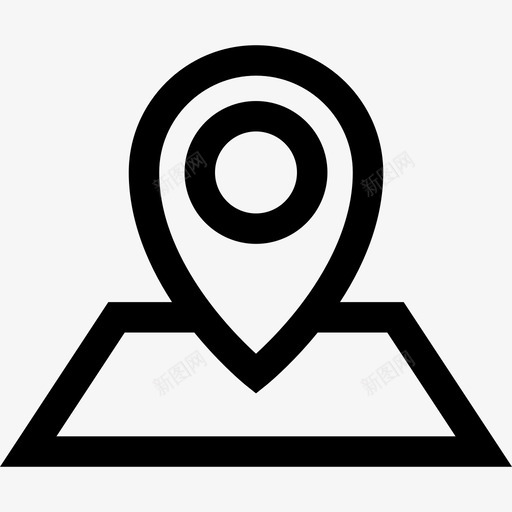 地图和旗帜实物资产8线性图标svg_新图网 https://ixintu.com 地图和旗帜 实物资产8 线性