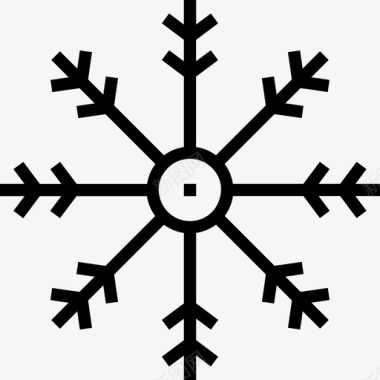 雪花用户界面24线性图标图标