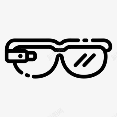 智能眼镜智能眼镜设备小工具图标图标