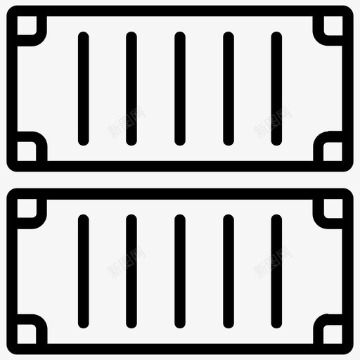 多式联运集装箱货物托运图标svg_新图网 https://ixintu.com 多式联运集装箱 托运 装运 货物 货运 集装箱线路图标