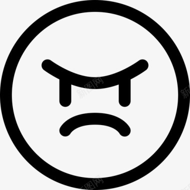 愤怒的表情头像表情符号图标图标