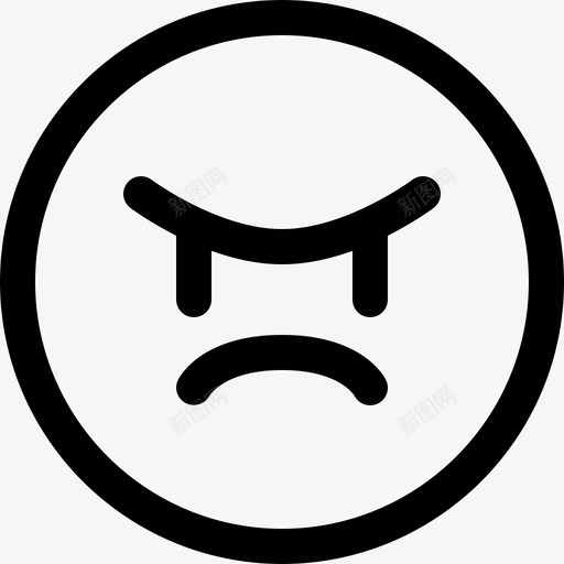 愤怒的表情头像表情符号图标svg_新图网 https://ixintu.com 头像 愤怒的表情 脸 表情符号 表情表情