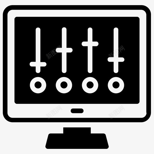 均衡器首选项设置微调图标svg_新图网 https://ixintu.com 均衡器 声音设置 被动收入机会字形图标 设置微调 音量调节器 首选项