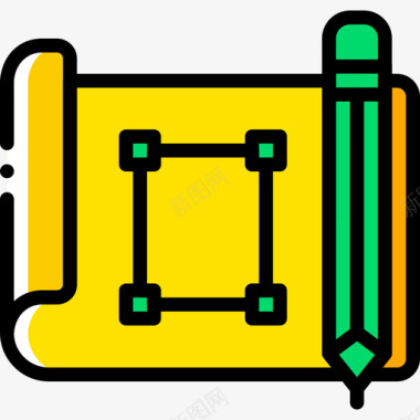 图纸文件和文件夹12黄色图标图标