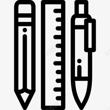 钢笔创意工具14线状图标图标