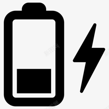 电池充电能量低图标图标