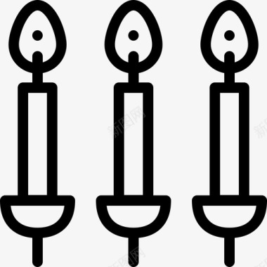 蜡烛生日21直系图标图标