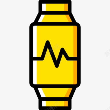 智能手表虚拟现实11黄色图标图标