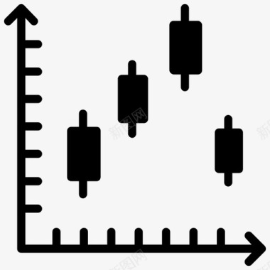 烛台图分析数据可视化图标图标