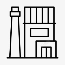 仓储供应链仓库工厂工业图标高清图片