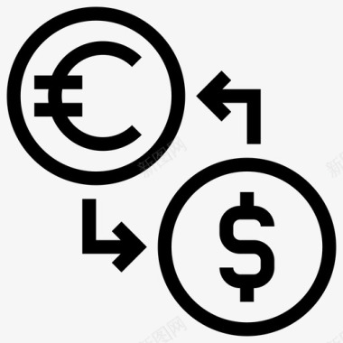 货币兑换外币汇率图标图标
