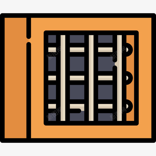 监狱犯罪调查4线性颜色图标svg_新图网 https://ixintu.com 犯罪调查4 监狱 线性颜色