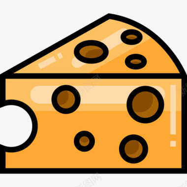 奶酪面包店6原色图标图标