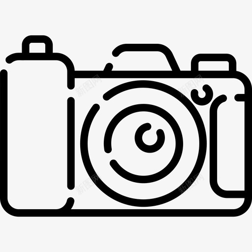 相机创意工具8线性图标svg_新图网 https://ixintu.com 创意工具8 相机 线性