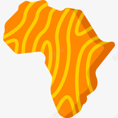 非洲safari7平坦图标图标