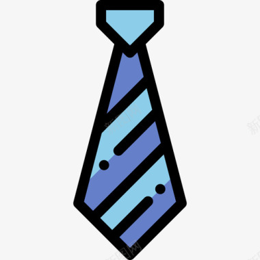领带34号婚礼直线颜色图标图标