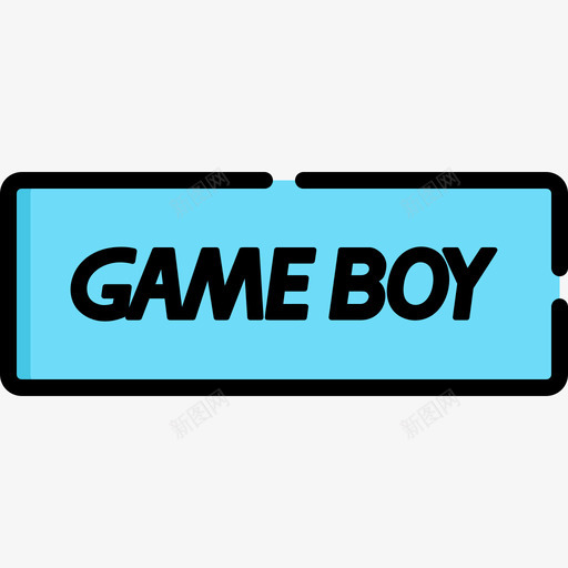 GameBoy视频游戏徽标2线性颜色图标svg_新图网 https://ixintu.com GameBoy 线性颜色 视频游戏徽标2