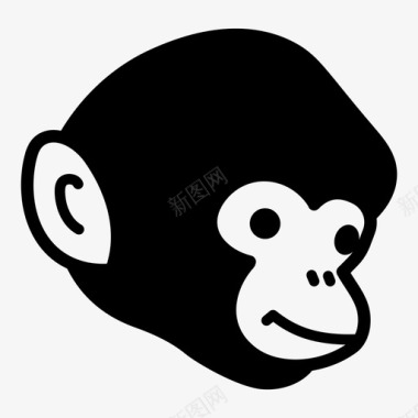 猴子动物猿类图标图标