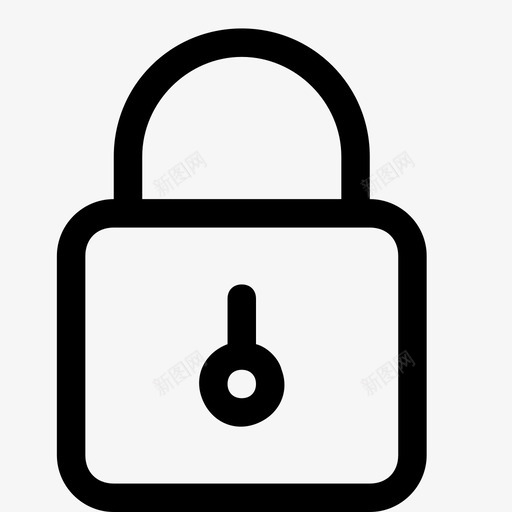 安全锁定私有图标svg_新图网 https://ixintu.com 安全 用户界面图标 私有 锁定