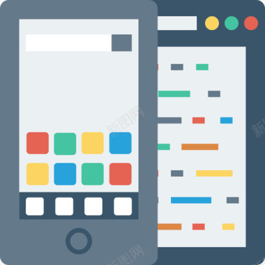 智能手机网页开发用户界面2平面图标图标