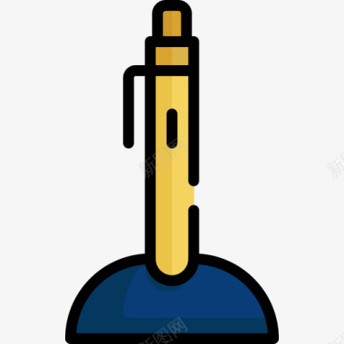 钢笔邮局线颜色图标图标
