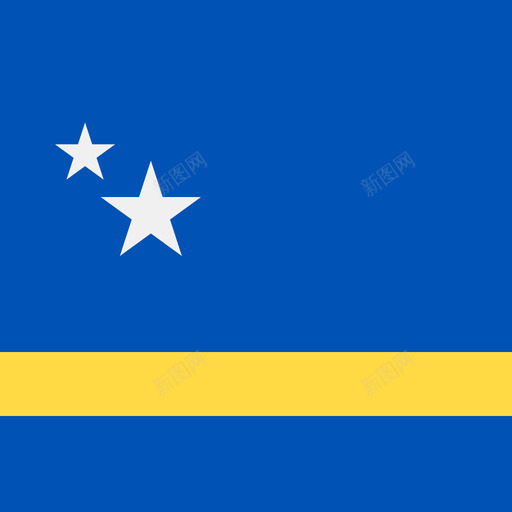 库拉索岛方形乡村简单的旗帜图标svg_新图网 https://ixintu.com 库拉索岛 方形乡村简单的旗帜