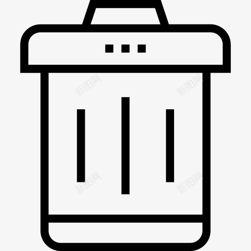 垃圾桶用户界面24线性图标svg_新图网 https://ixintu.com 垃圾桶 用户界面24 线性