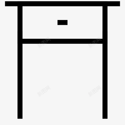 床头柜家具家用图标svg_新图网 https://ixintu.com 家具 家用 床头柜 桌子