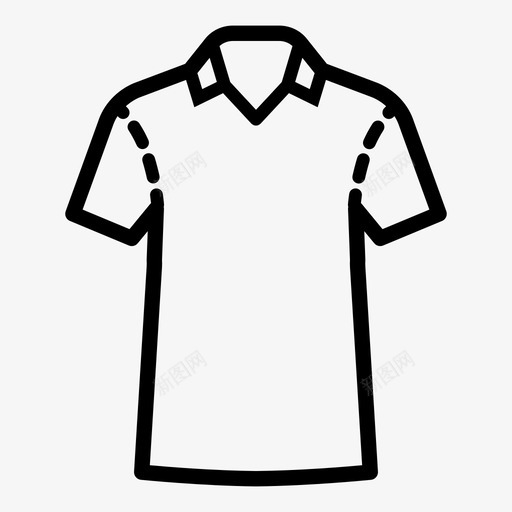 t恤休闲衣服图标svg_新图网 https://ixintu.com t恤 休闲 衣服