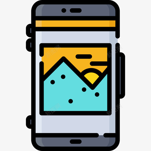 智能手机移动功能16线性彩色图标svg_新图网 https://ixintu.com 智能手机 移动功能16 线性彩色