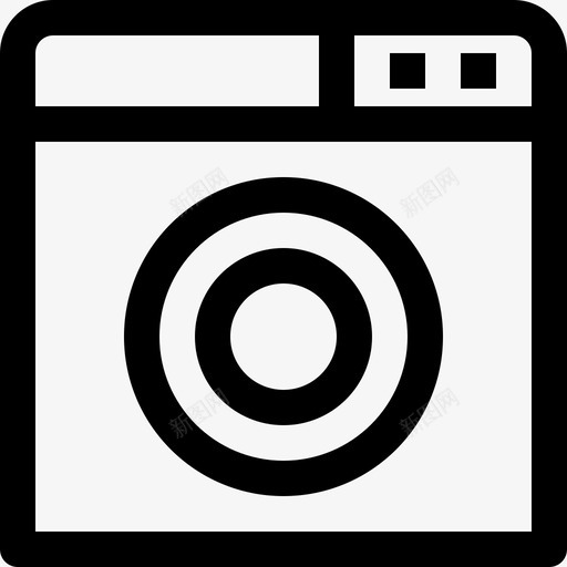 洗衣机家具和家用电器3台直列式图标svg_新图网 https://ixintu.com 家具和家用电器3台 洗衣机 直列式