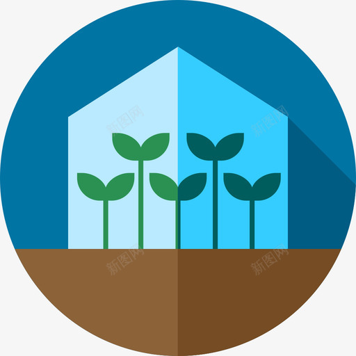 温室农业4平坦图标svg_新图网 https://ixintu.com 农业4 平坦 温室